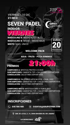 poster del torneo TORNEO T2P NOCTURNO MASCULINO & MIXTO VIERNES 10 DICIEMBRE