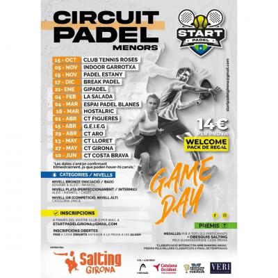 poster del torneo CIRCUIT PADEL DE MENORS