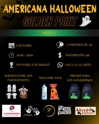 poster torneo AMERICANA HALLOWEEN GOLDEN POINT