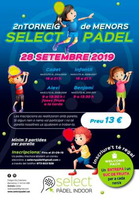 poster del torneo 2N TORNEIG DE MENORS