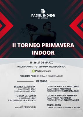 poster del torneo II TORNEO PRIMAVERA INDOOR