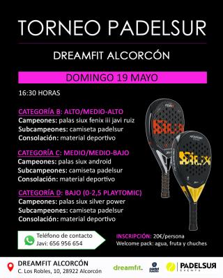 poster del torneo TORNEO PADELSUR CATEGORIAS B, C Y D
