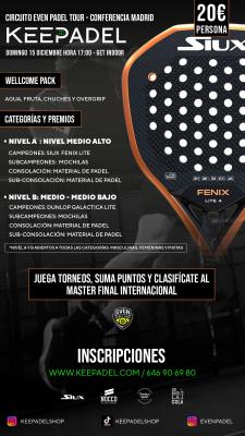 poster del torneo TORNEO KEEPADEL & GET INDOOR