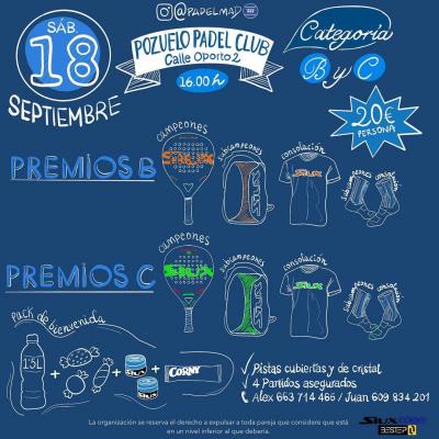 poster del torneo TORNEO DE PADEL PADELMAD