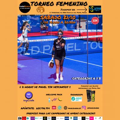poster del torneo 50 TORNEO FEMENINO PADELBUENO
