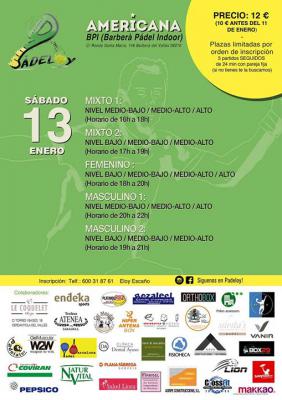 poster del torneo MEGA AMERICANA PADELOY