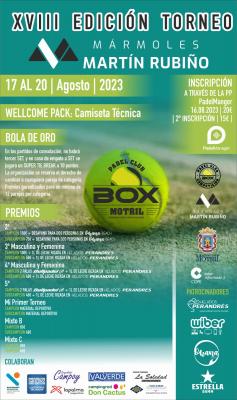 poster torneo XVIII TORNEO MARMOLES MARTIN RUBIÑO