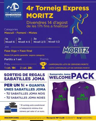 poster del torneo 4R TORNEIG EXPRESS MORITZ