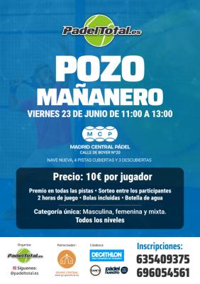 poster del torneo POZO MAÑANERO
