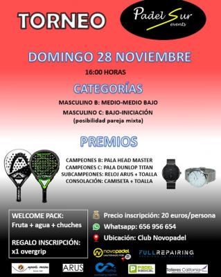 poster del torneo TORNEO PADEL SUR EVENTS