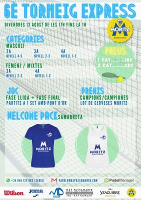 poster del torneo 6E TORNEIG EXPRESS GINTONIC