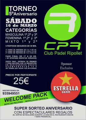poster del torneo TORNEO 5º ANIVERSARIO CPR