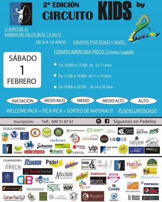 poster del torneo CIRCUITO MENORES BARCELONA PADEL