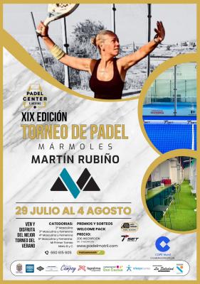 poster torneo XIX EDICIÓN TORNEO MÁRMOLES MARTIN RUBIÑO
