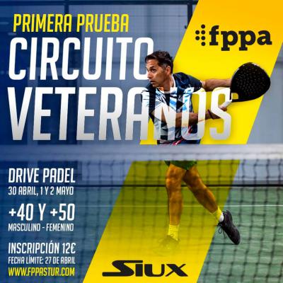 poster del torneo 1ª PRUEBA CIRCUITO VETERANOS