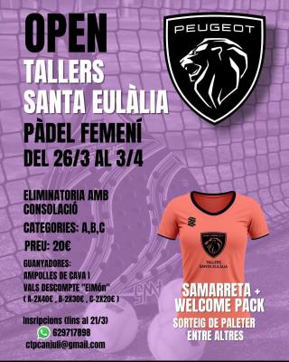 poster torneo TORNEIG FEMENÍ OPEN SANTA EULALIA