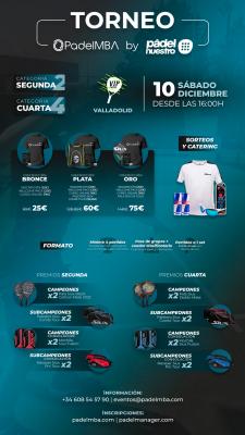 poster del torneo TORNEO PADELMBA BY PADELNUESTRO - VIP PADEL VALLADOLID