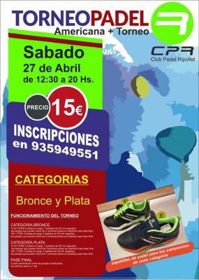poster del torneo TORNEO DE PADEL