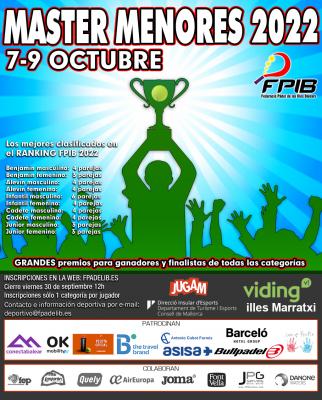 poster del torneo MASTER DE MENORES 2022