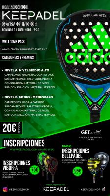 poster del torneo TORNEO KEEPADEL & GET INDOOR