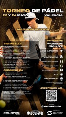 poster del torneo OPEN PADEL MAGNUM EDITION (VIERNES)