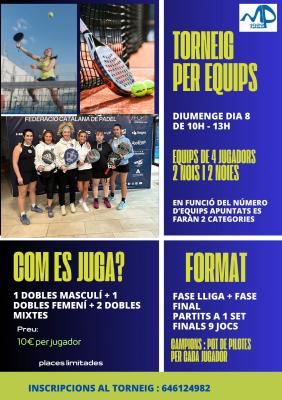 poster del torneo TORNEO POR EQUIPOS