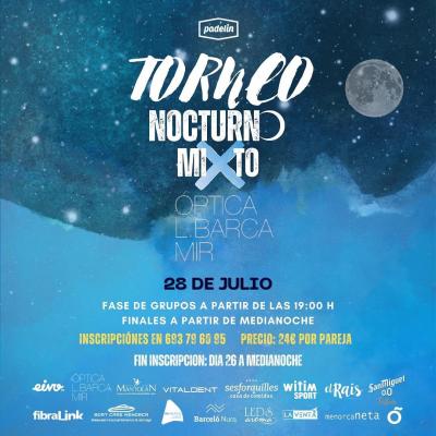 poster del torneo TORNEO NOCTURNO MIXTO