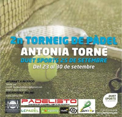 poster torneo 2n TORNEIG ANTONIA TORNÉ