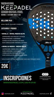 poster del torneo TORNEO KEEPADEL & MADRID CENTRAL PADEL