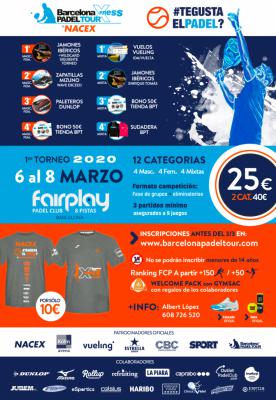 poster del torneo 1ER TORNEO BARCELONA PADEL TOUR XPRESS BY NACEX 2020
