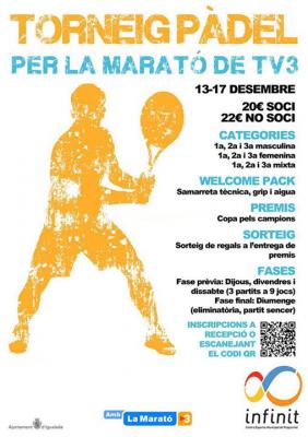 poster del torneo TORNEIG X LA MARATÓ TV3