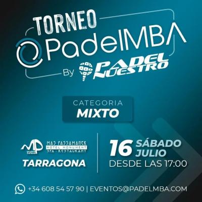poster del torneo TORNEO PADEL MBA BY PADEL NUESTRO