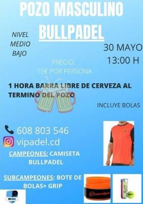 poster del torneo POZO MASCULINO BULLPADEL
