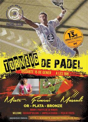 poster del torneo TORNEIG DISSABTES