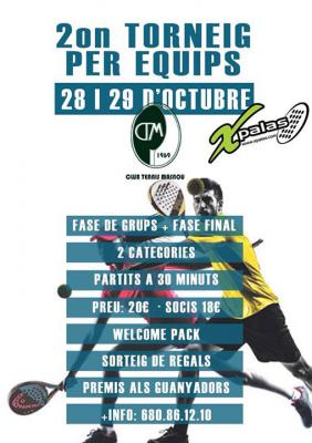 poster del torneo 2on TORNEIG PER EQUIPS
