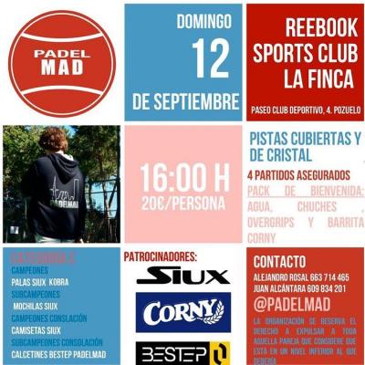 poster del torneo TORNEO DE PADEL