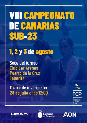 poster del torneo X CAMPEONATO DE CANARIAS SUB 23