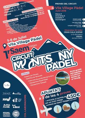 poster del torneo 4a PROVA CIRCUIT MONTSENY PADEL