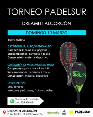 poster del torneo TORNEO PADELSUR CATEGORIAS B Y C