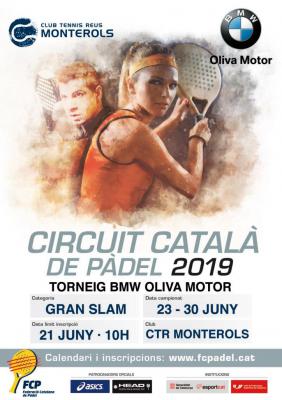 poster del torneo CIRCUIT CATALÁ DE PADEL GRAN SLAM - TROFEO BMW OLIVA MOTOR