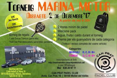 poster del torneo TORNEIG MARINA MOTOR