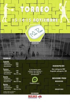 poster del torneo TORNEO DE PADEL