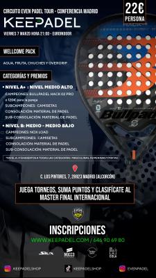 poster del torneo KEEPADEL & EUROINDOOR