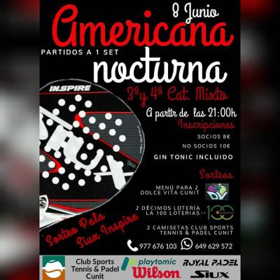 poster del torneo AMERICANA NOCTURNA