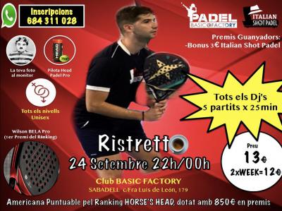 poster del torneo TORNEO RISTRETTO