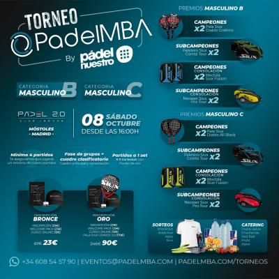 poster del torneo TORNEO PADELMBA BY PADEL NUESRO