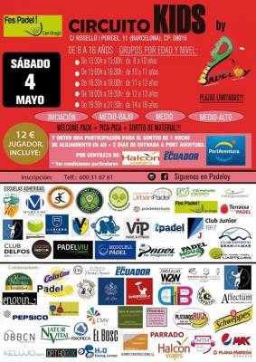 poster del torneo CIRCUITO KIDS BY PADELOY
