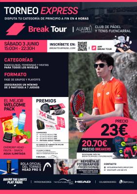 poster del torneo TORNEO 01 CIRCUITO FUENCARRAL ALAPAR BY BREAK TOUR