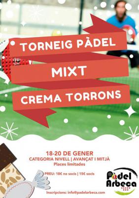 poster del torneo TORNEO MIXT CREMA TORRONS