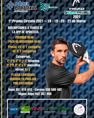 poster del torneo 1ª PRUEBA CIRCUITO 2021